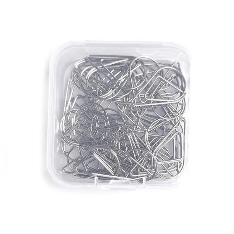 50 Pcs 눈물 종이 클립 작은 책갈피 금속 플래너 클립 장식 종이 클립 사무 용품