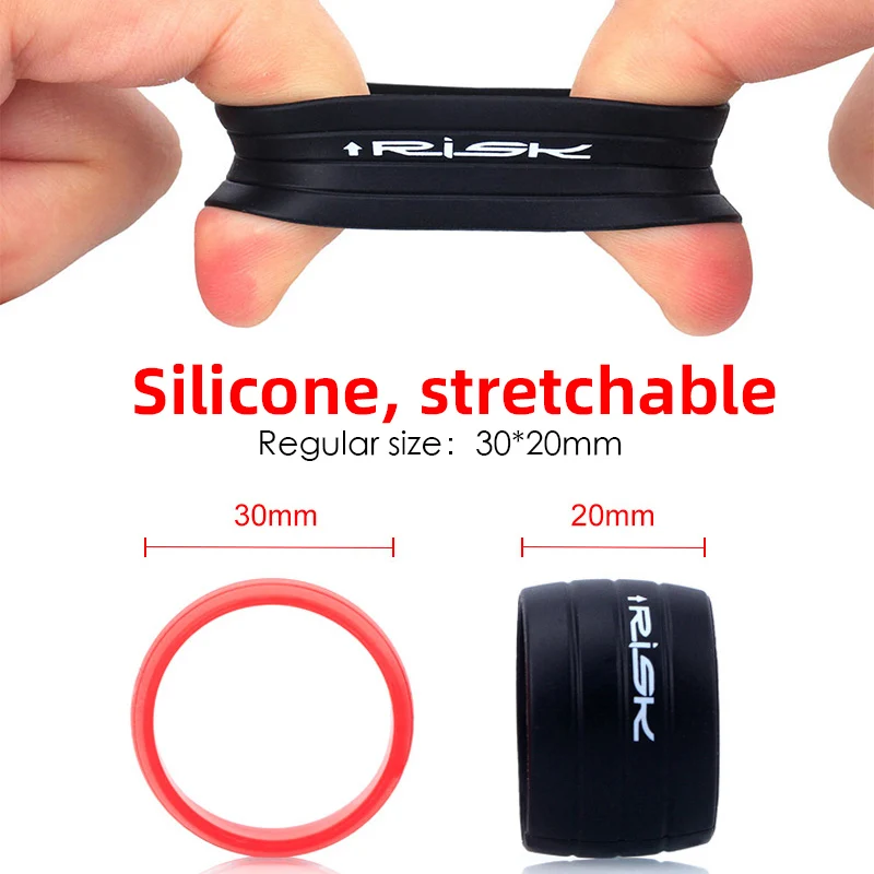 RISK Silicone Bicycle Handlebar Tape plug Fixed Ring Road Bike Shift Handle Protection Cover Non-Slip bike handlebar tape bike accessory 2pcs