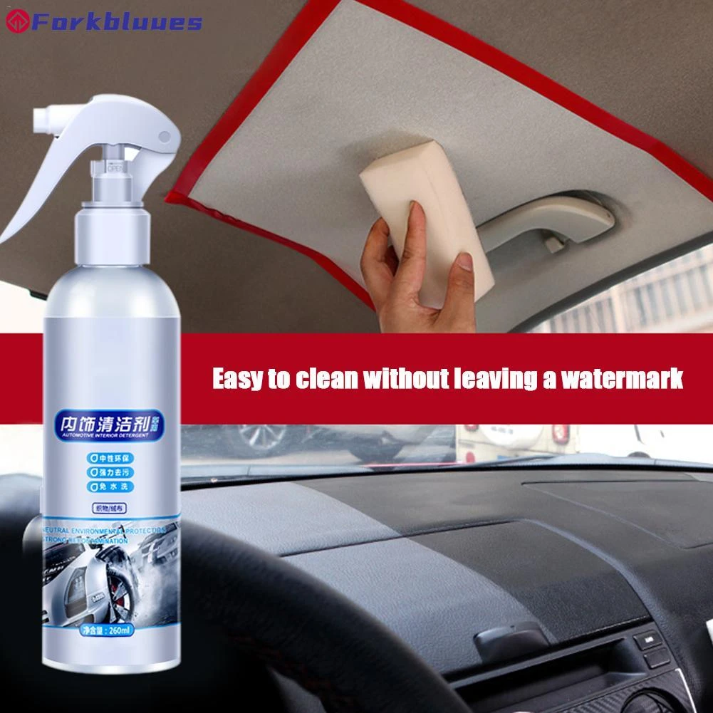 Car Interior Cleaning Agent Ceiling Cleaner Leather Flannel Woven Fabric Water-free Cleaning Agent Auto Roof Dash Cleaning Tool best car wax for black cars