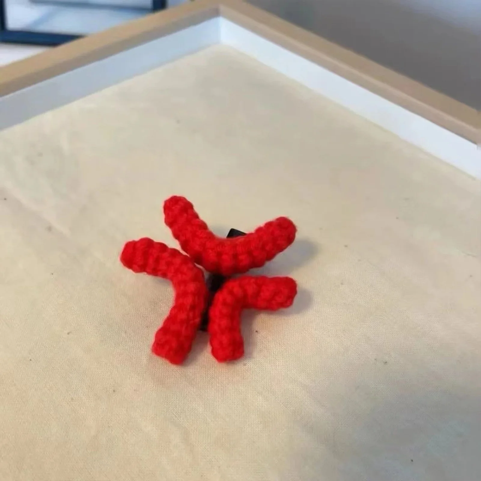 Anime Angry Expression Hairpin Girls Funny Hair Clip Knitted