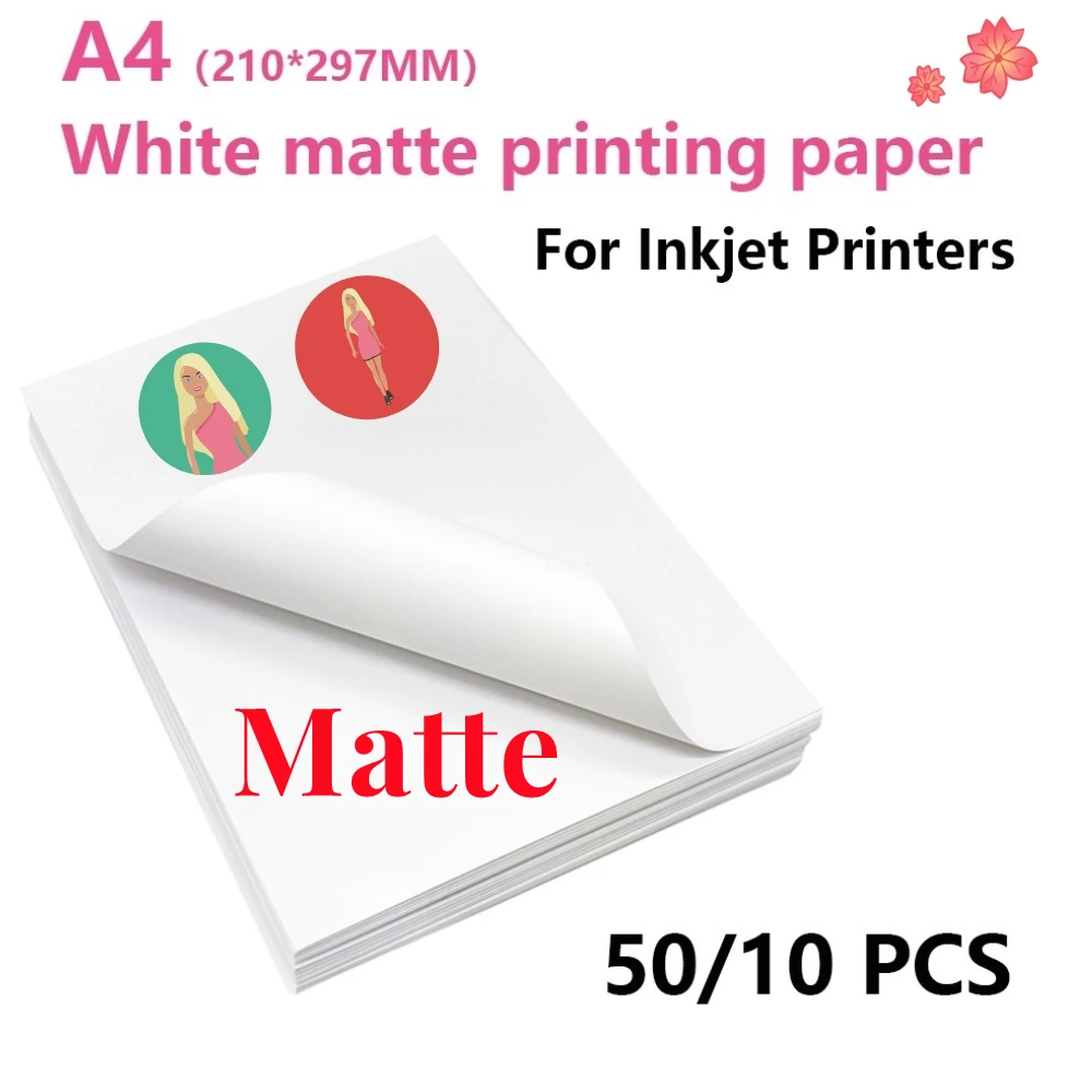 10pcsA4waterproofprintingpaperHeatTransferPrintPaperWrinkle