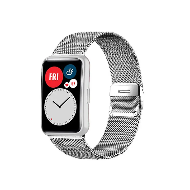 Metal Bracelet Strap with Case and Screen Protector