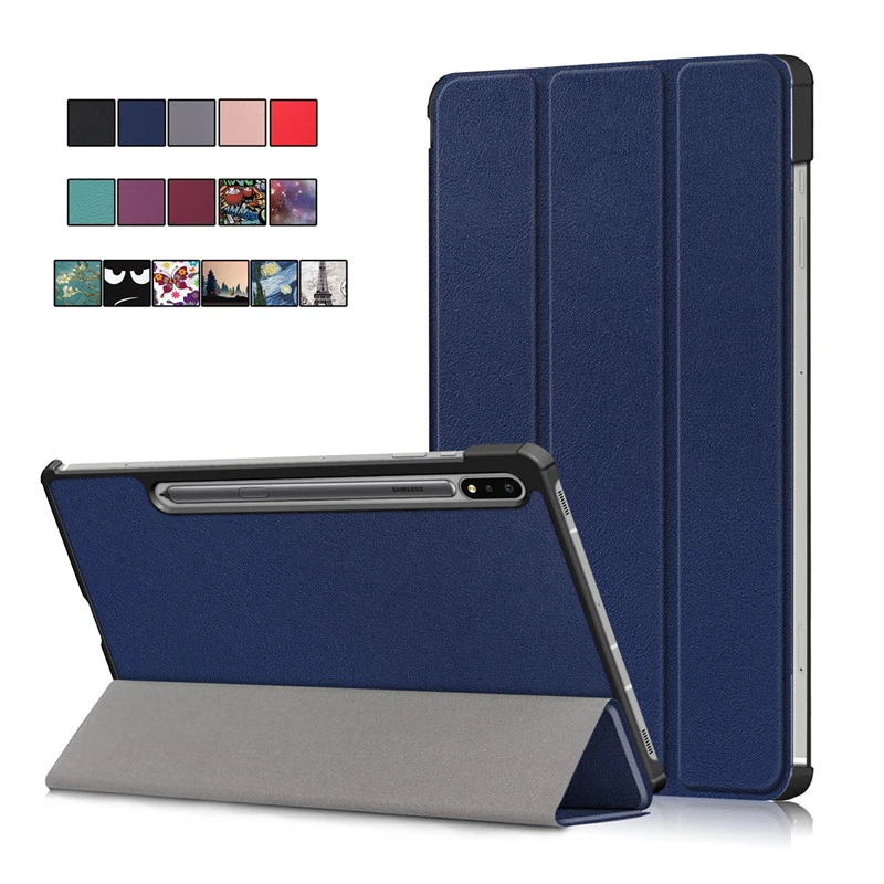

Slim Case for Funda Samsung Galaxy Tab S7 Plus 12.4 SM-T970 T975 PU Leather Stand Smart Cover for Galaxy Tab S7 Plus Case Coque
