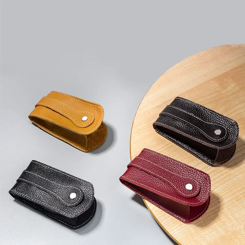 Men Genuine Cow Leather Bag Car Key Wallets Fashion Women Housekeeper Holders Carteira Keychain Zipper Key Case Pouch