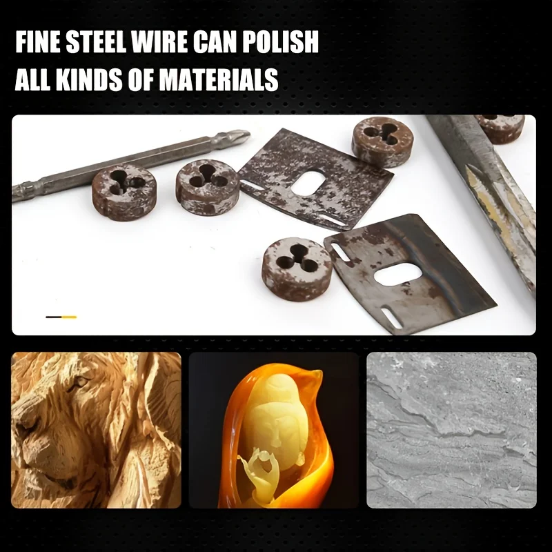 Steel Wire Wheel Polishing Steel Wire Brush/ Abrasive Roller Brush for Wood Metal De-rusting remove Grinding Polishing