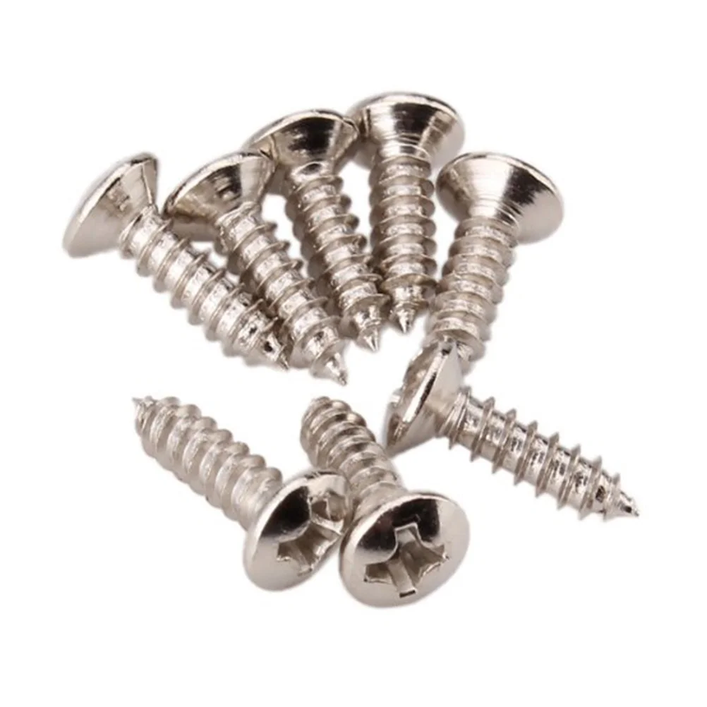 

Guitar Bass Pickguard Screw For ST TL SG LP Guitar (Silver)