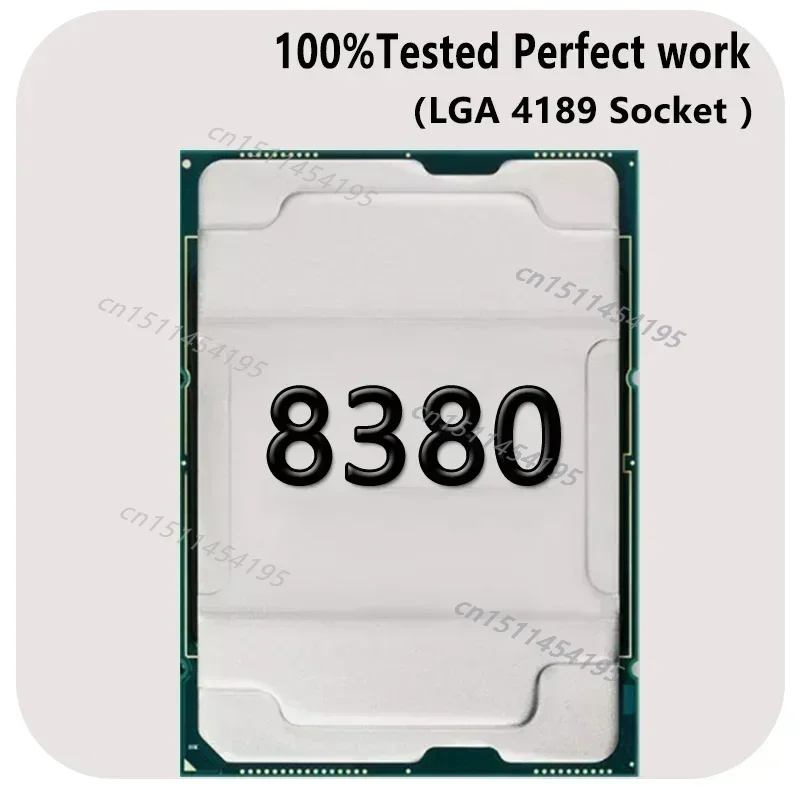 고품질 Xeon 8380 platina 3.4GHZ 32C/64T 60MB 270W 프로세서 LGA 4189 4189 Mortherboard 테스트