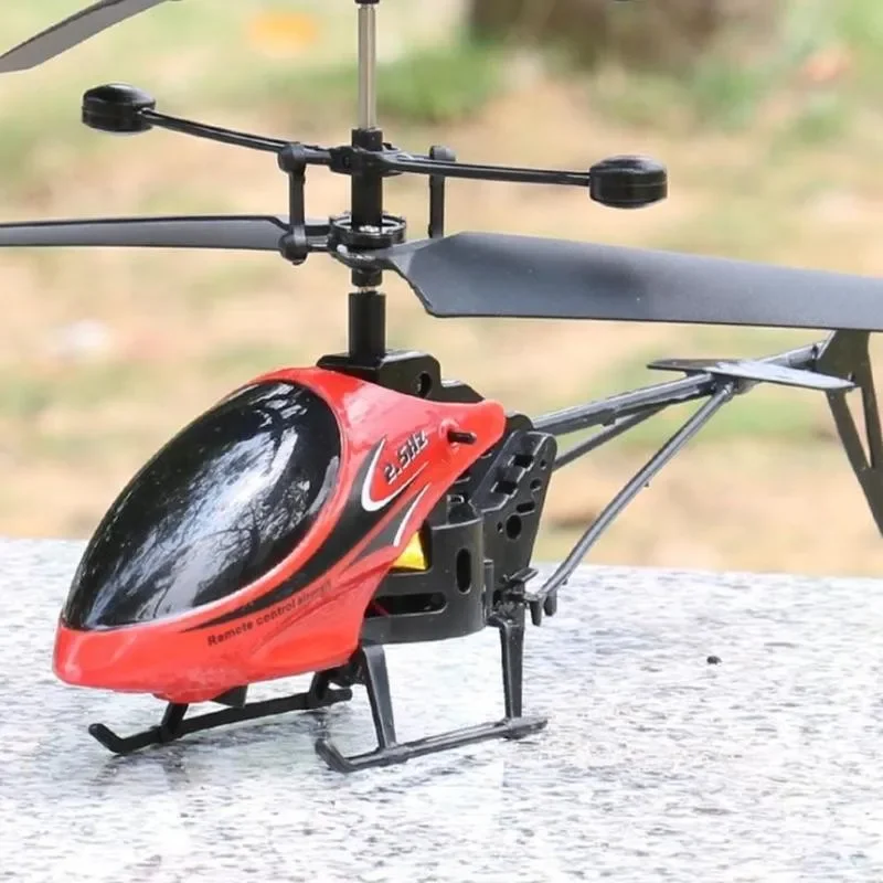 2 Way Remote Control Helicopter with Light Usb Charging Fall Resistant Mini Airplane Model for Children Resistant Toys Gifts 2