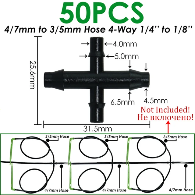 40M/20M 4-Way 8L Drip Arrow Irrigation Transmitter Dripper Sprinkler irrigation system Potted Growing Yard Greenhouses 10/20set 