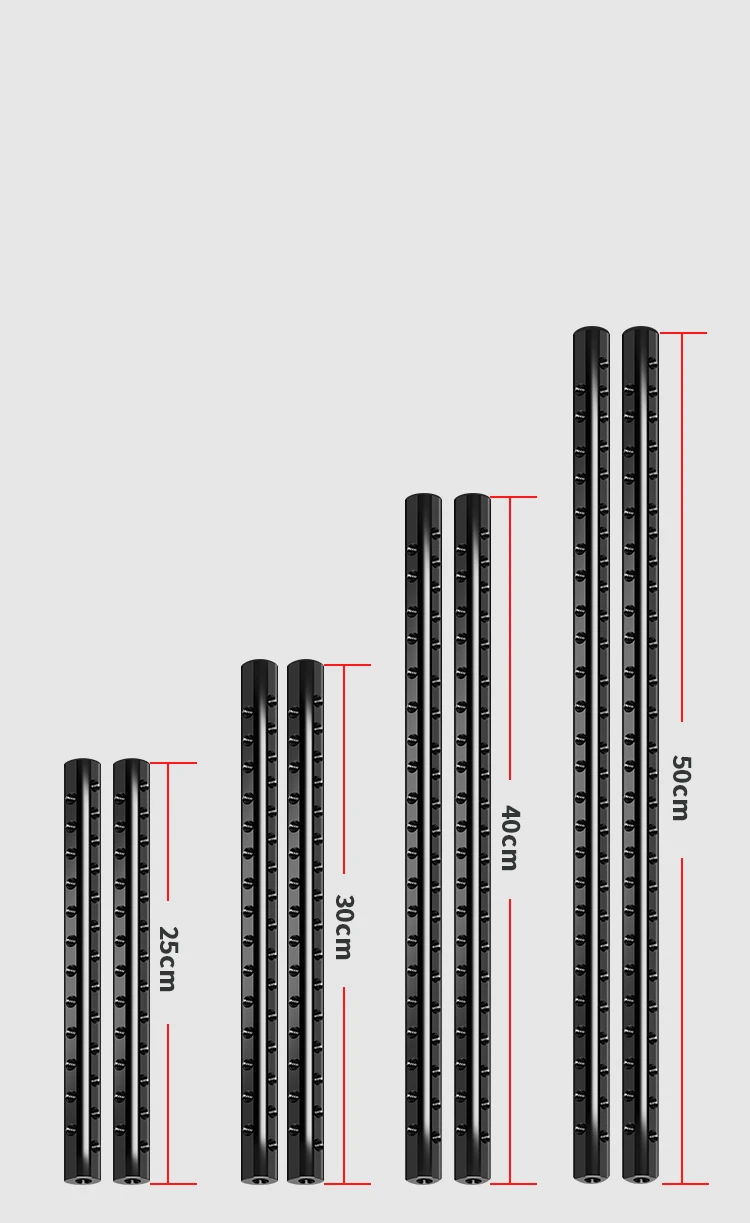 Description Picture 4 of item2PCS D15mm Aluminum Rods 1/4 Thread for Iconic Brand Nikon Iconic Brand Fuji DSLR Camera Cage Follow Focus Tube Rod Rail System Top Grip Mount