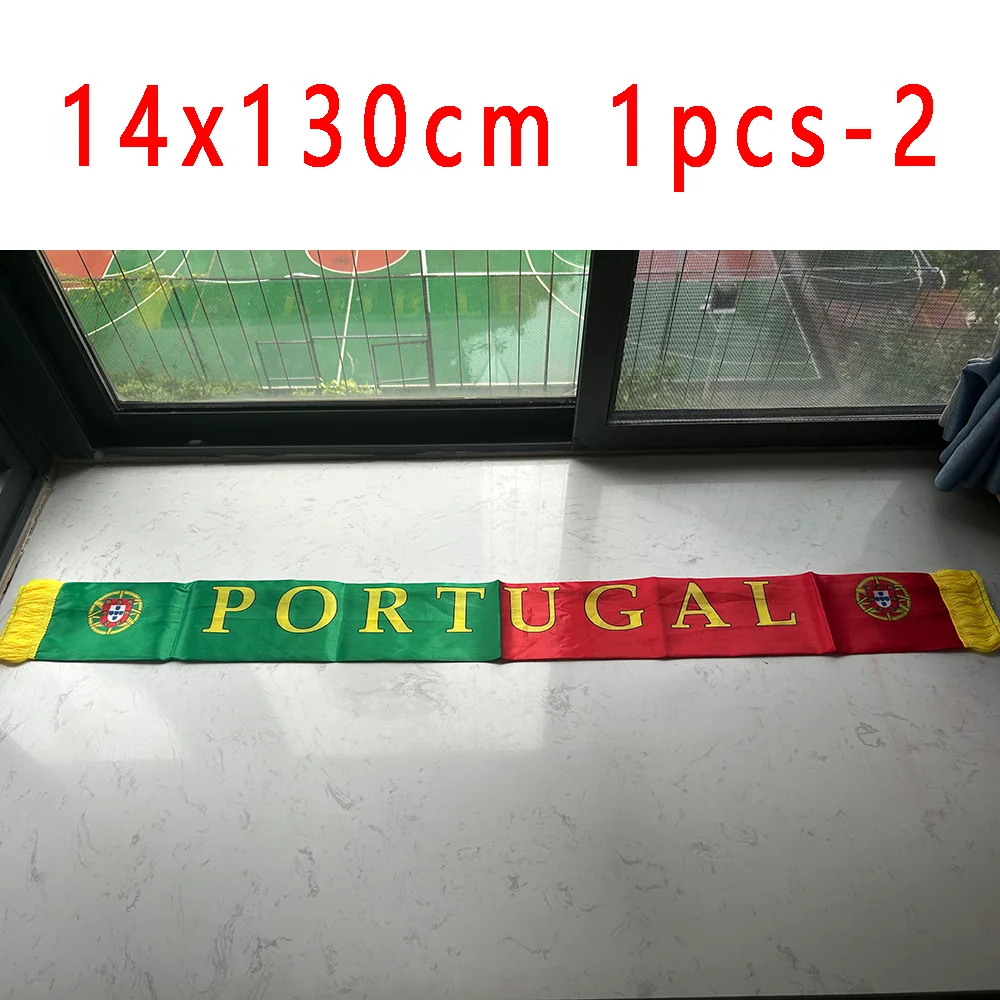 SKY FLAG Portugal scarf 14x130cm Double Side Printing Satin Football Soccer Fans Portugal Scarf flags banner - Image 6