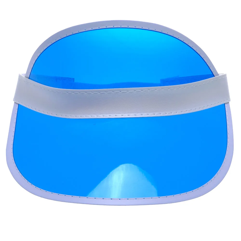 Outdoor Fashion Casual Transparent Anit-uv Plastic Face Sun Shield Hats Sun Visor Hats Golf Cap Rain Hat