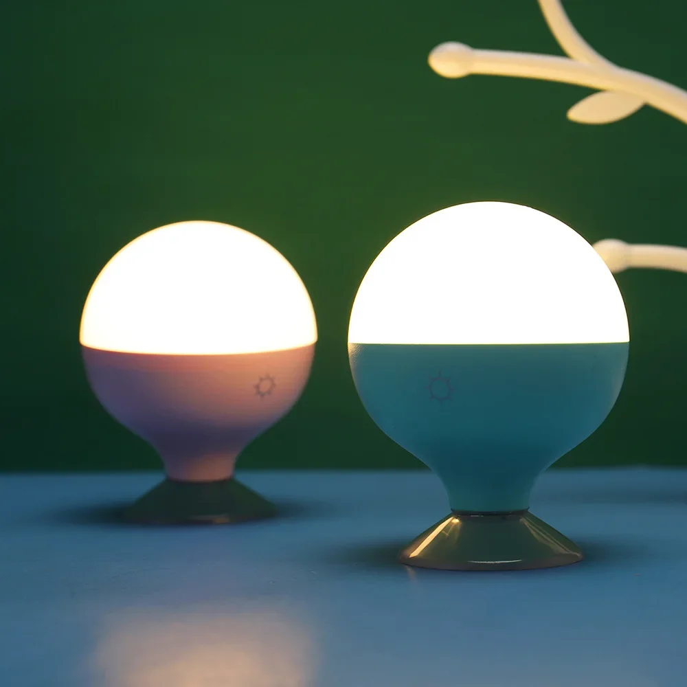 Rechargeable LED Mirror Front Light Bulb Makeup Desk Lamp Makeup Front Fill Mirror Suction Cup Portable Wireless Toilet