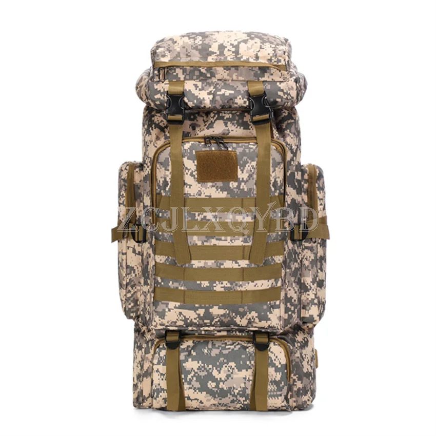 80L Large Capacity Tactical Backpack High Quality Oxford Fabric Waterproof Camping Hiking Outdoor Sports packageTraveling Bag