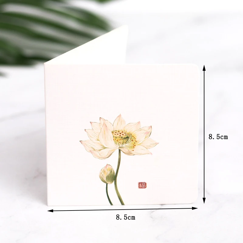 Chinese Style Flower Bird Greeting Cards Birthday Wedding Thank You Blessing Card Invitations for Mothers Father's Day 10Pcs/Set greeting cards,thank you cards,wedding invitations