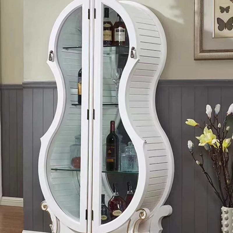 Accessories Unique Wine Bar Cabinet Shelves Restaurant Beer Wine Cabinet Display Modern Cantina Bar Mueble Furniture