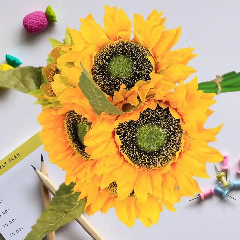 

Wholesale Simulation Sunflower Decorative Flowers For Home Decor Bring The Beauty Of Nature Indoors With Artificial Sunflowers
