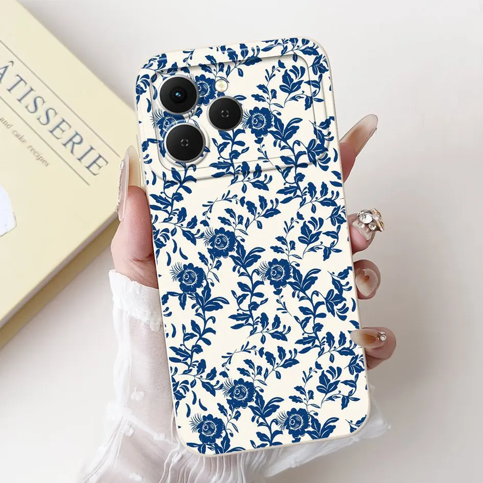 Tecno Spark 40 Cartoon Space Silicone Phone Case with Camera Protection