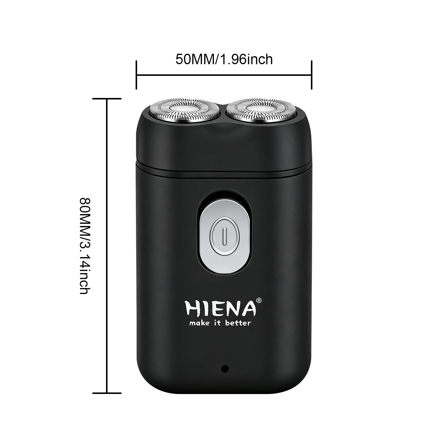 HIENA HYN-831 남성용 전기면도기, 플로팅 듀얼 블레이드 USB 충전식 휴대용 미니 면도기 (여행용)