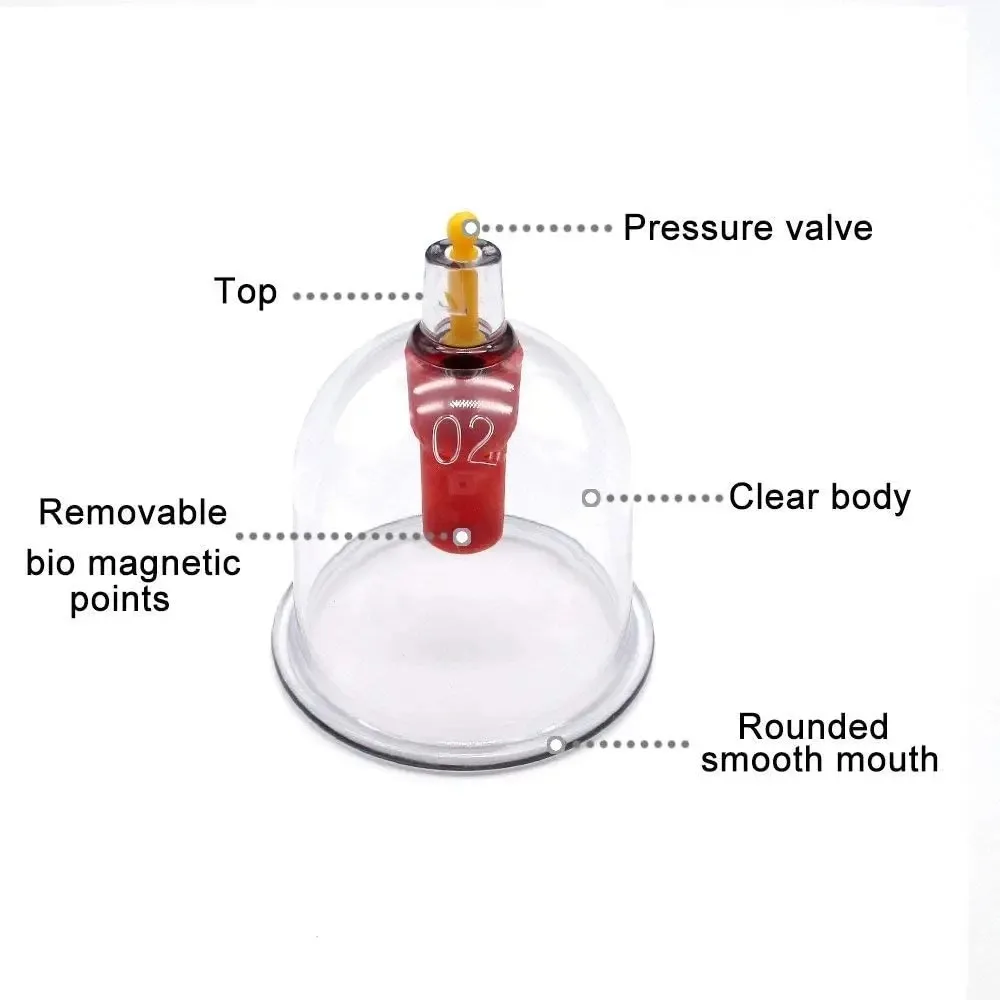 Cupping Therapy Set Chinese Medicine Physiotherapy Vacuum Cupping jars Apparatus Professional Suction Cups Massage With Tube Jar