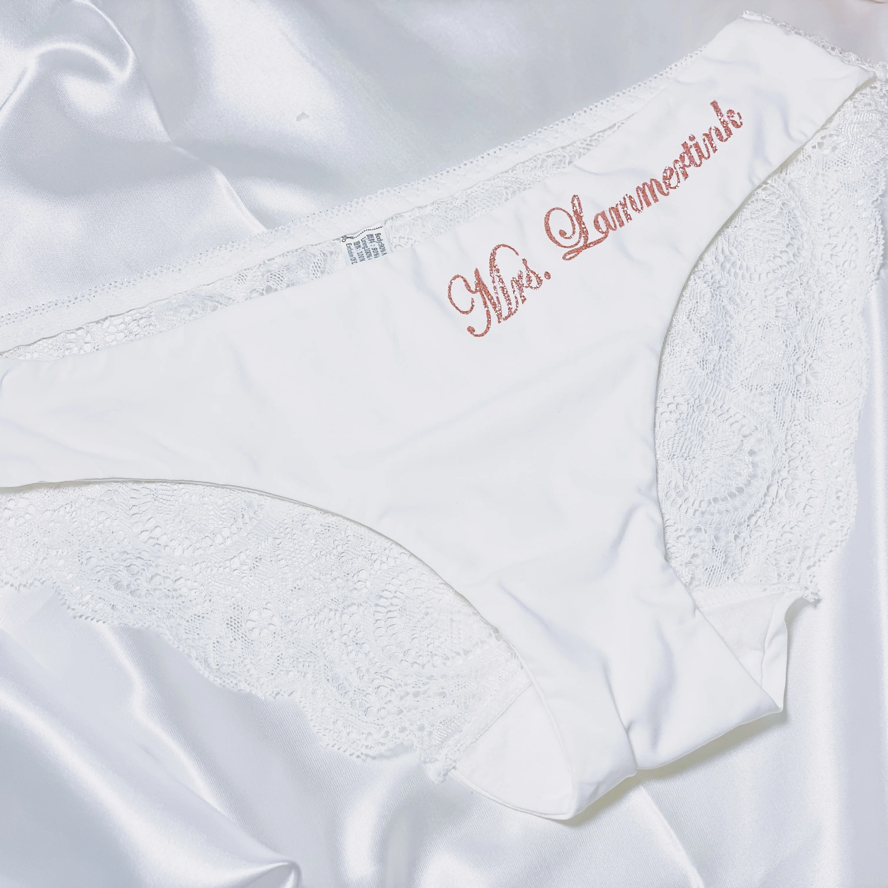 Personalized Wedding Underwear  Bride Underwear Personalized - Lace Panties  Mrs. - Aliexpress