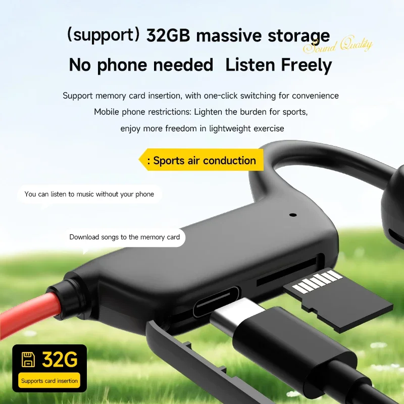 รูปสินค้า หูฟังกันน้ำ IPX8 บลูทูธ 5.4 สำหรับกีฬา