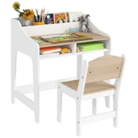 AIYAPLAY ensemble bureau enfant bureau et chaise enfant avec 5 sujets 2