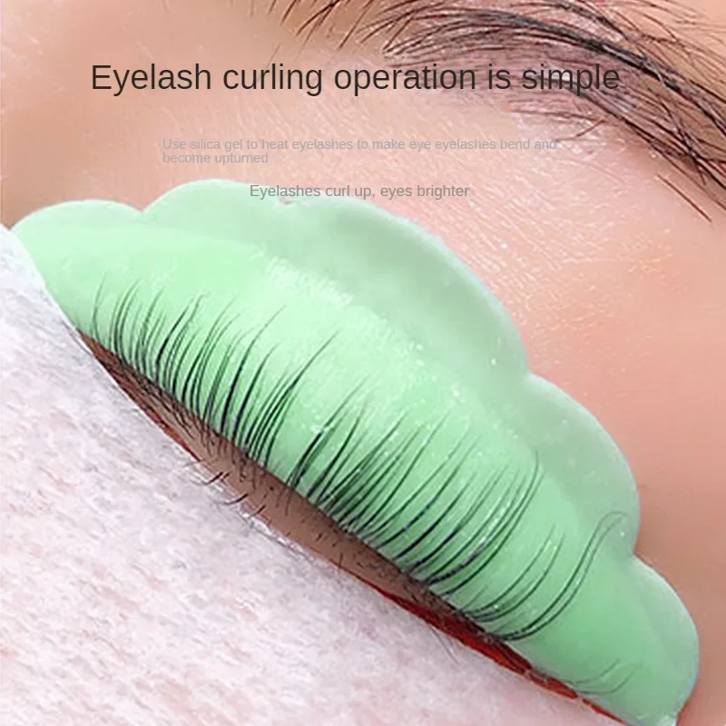 Eyelash Curler 10Pcs Reusable Eyelash Lifting Kit Silicone Lamination Pad Eyelash Perm Rods 3D Eyelashes Extension Curler Pad Makeup Tool