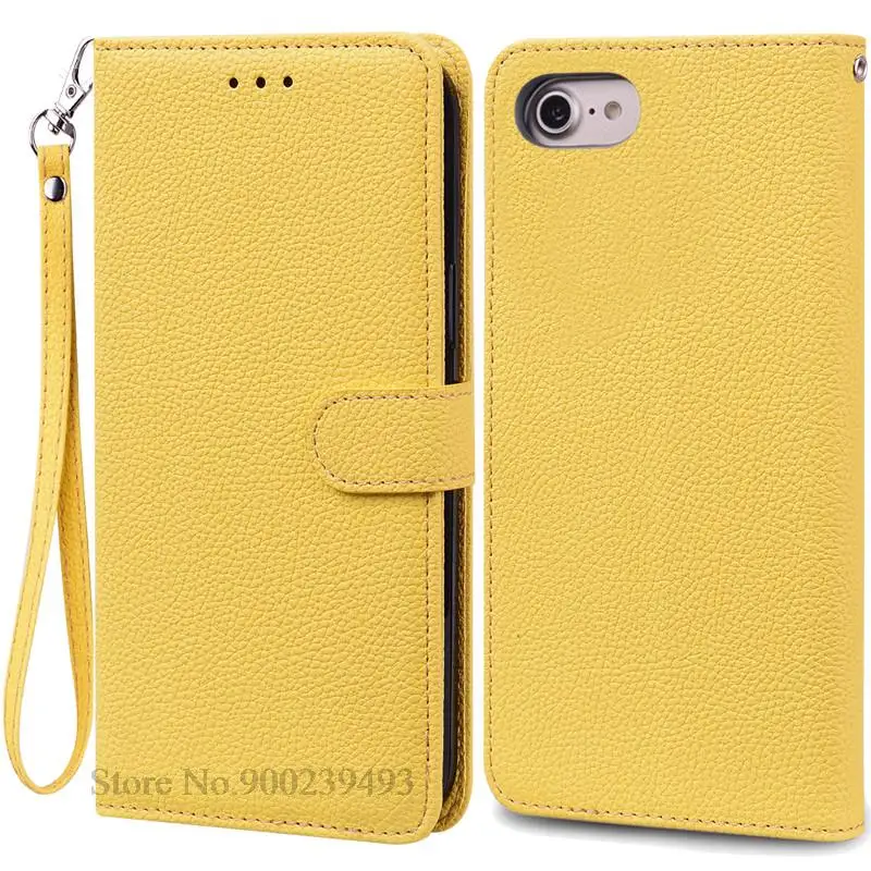 Leather Flip Wallet Phone Case – Soft Silicone Cover with Luxury Design