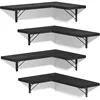 Corner Shelf Wall Mounted,Floating Wall Shelves for Storage,Rustic Wood Hanging Shelves for Display 1