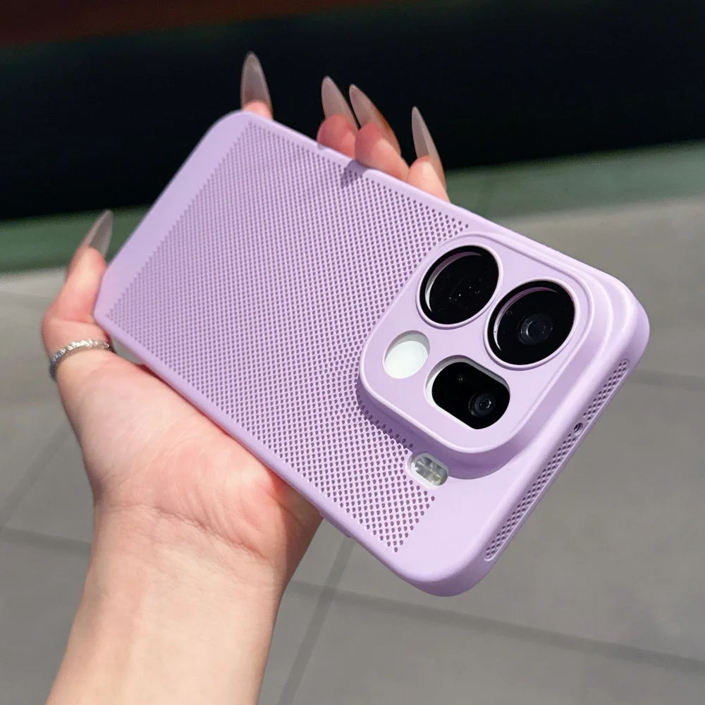 Enhanced Cooling Matte Heat Dissipation Phone Case with Breathable Armor Design