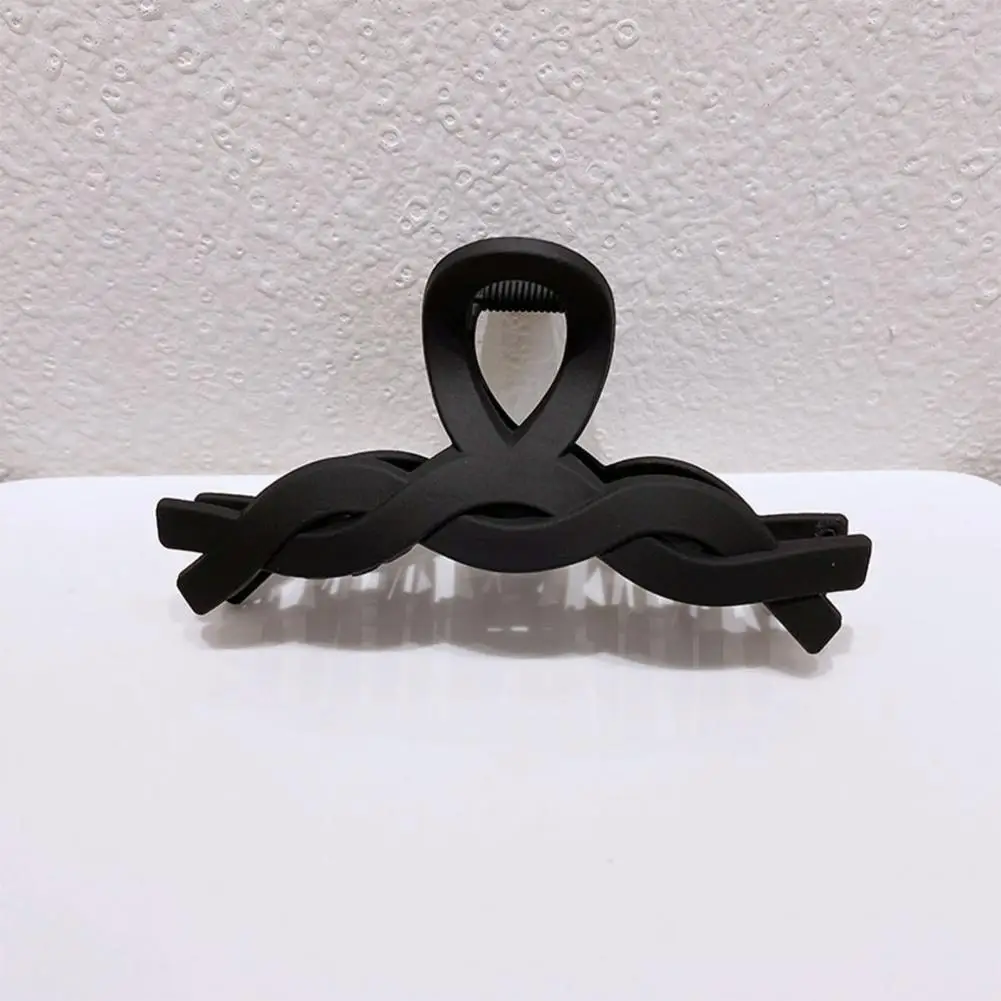 

Hair Clip Stylish Hair Organization Tools Anti-slip Anti-break Lady Hair Clamps with Twisted Wave Oblong Shape for Strong Hold