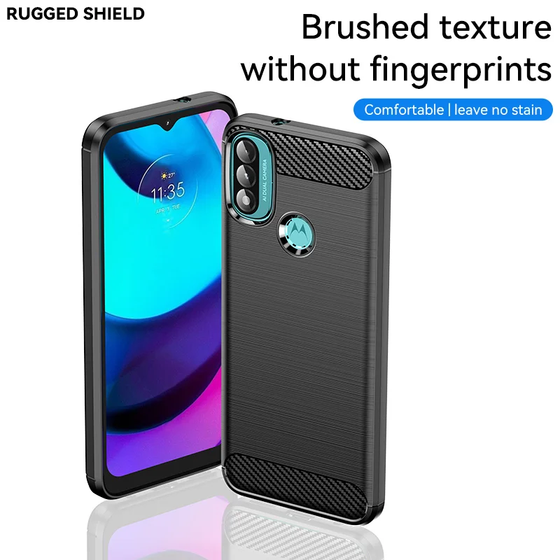 HAOYE Cover Per Motorola Moto E40/E30/E20 Con Anello Girevole E Supporto Magnetico – Custodia A Doppio Strato TPU+PC, Traslucida Verde Scuro - 2