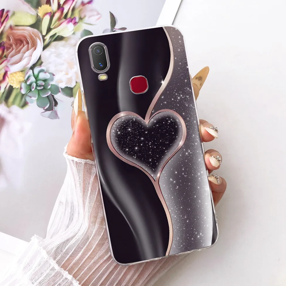 Clear Cute Cat Floral Soft Back Cover - Luxury Painted Design