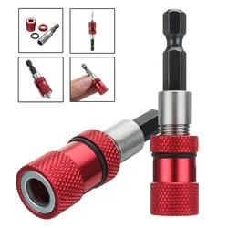 Jeu de tournevis avec mèches, porte embout magnétique à tige hexagonale de 1/4 pouces, mèches électriques d'extension de barre pour tournevis 