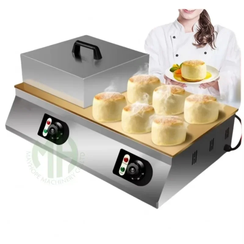 110V Stainless Steel Commercial Electric Souffle Pancakes Maker Souffle Maker Pancake Machine Make Breakfast