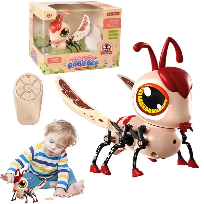 Remote Control Bee Toy Touch Activation Smart Bee Toy Sound And Light ...