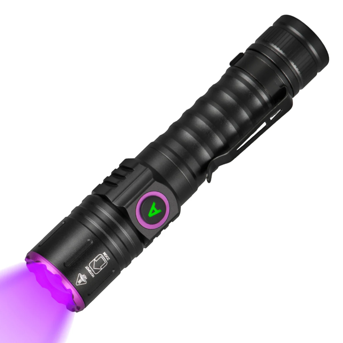 

UltraFire SP69 Zoom УФ-светодиодный фонарик 365 нм 395 нм Type-C Маркер с невидимыми чернилами Кошка Собака Моча Руда Деньги Скорпион Флуоресцентный свет