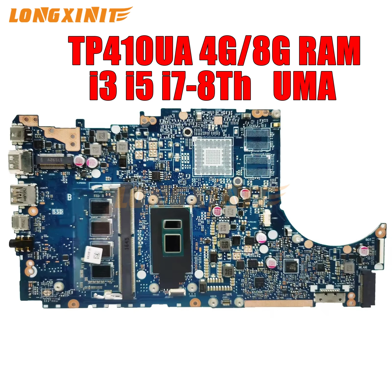 

Материнская плата TP410UA для ноутбука ASUS tp410hid TP410UF TP410UR TP410URR i3 i5 i7 7-го 8-го поколения. 4GB/8GB RAM.
