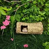 Woven Grass Hideout Tunnel For Hamsters Guinea Pigs Gerbils Chinchillas