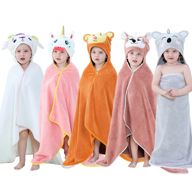 Toallas con capucha para bebés y recién nacidos, albornoz Súper suave,  Toalla de baño, manta cálida para dormir, envoltura para niños y niñas -  AliExpress