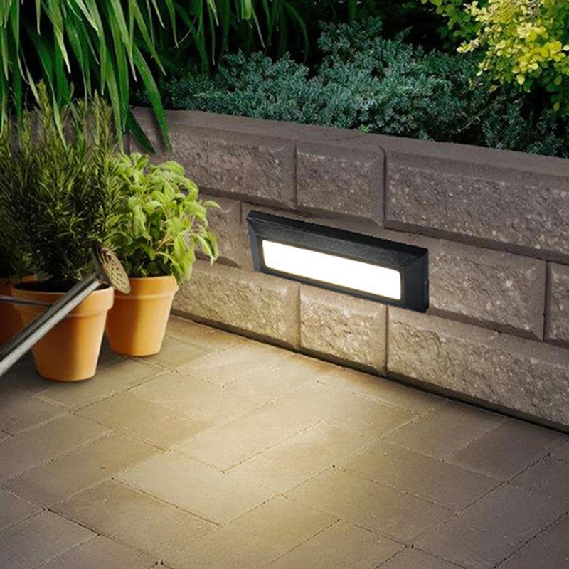 Luce Per Scale A Led Montata Su Superficie Luce Per Piedi Lampada Da Parete Impermeabile Ip65 Illuminazione Per Corridoi Da Giardino Per Interni Ed Es