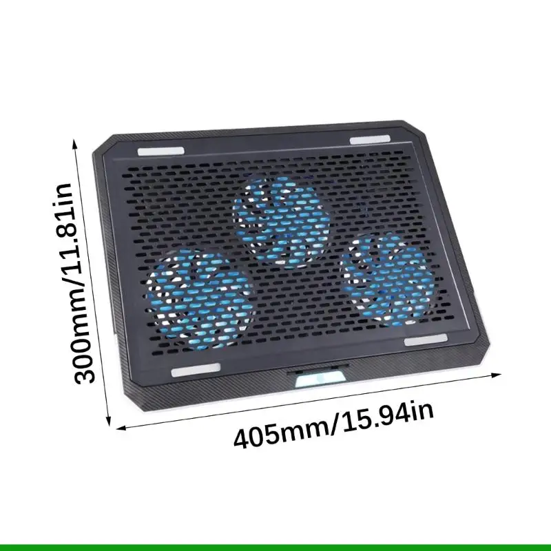 U55C 조정 가능한 노트북 냉각 스탠드 RGB 효과 터치 컨트롤 휴대용 접이식 무음 팬 열 방출