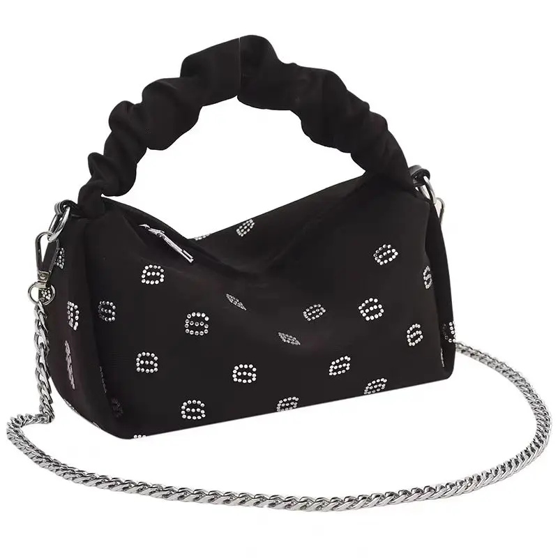 Luxury Brand Designer Rhinestone Handbag Wang Women's Bag Fashion Women's Tote Shoulder Bag Chain Crossbody Wallet New