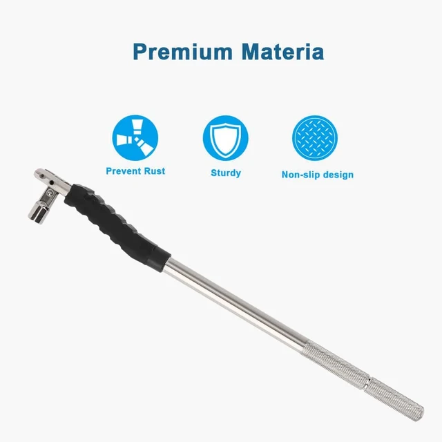 Tire Valve Stem Puller Tool No Scratch with Valve Core Tool Perfect Replacement for Universial Car Valve Stem Extenders Straight 3