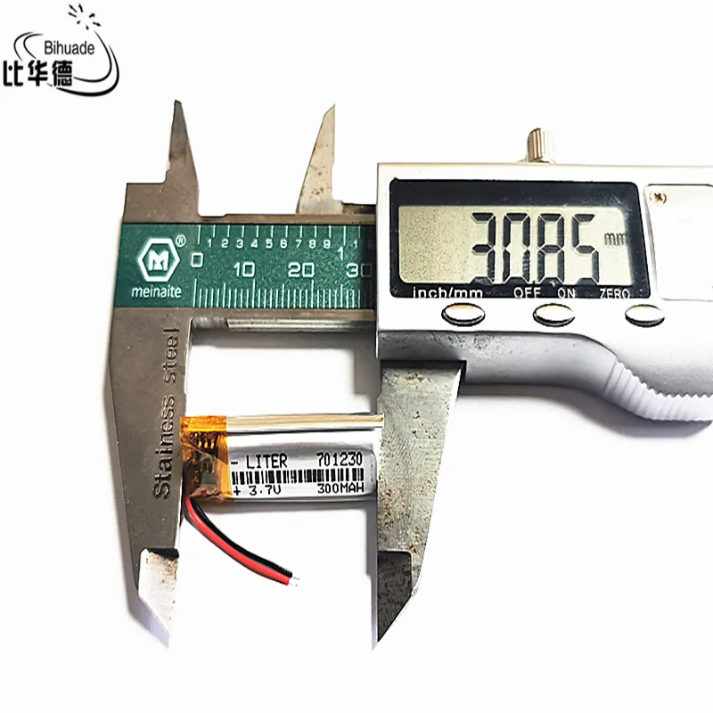 Lithium Ion Battery Bluetooth Speaker Battery 3.7V 300MAH 701230 Lithium Polymer LiPo Rechargeable Battery For Mp3 headphone PAD DVD bluetooth camera AirPods Pro battery