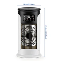 Ventilateur de climatisation portable 3 en 1 avec humidificateur, 6 vitesses de ventilation, refroidissement rapide, brumisateur pour la maison, le bureau, la cuisine, le bureau à domicile 6