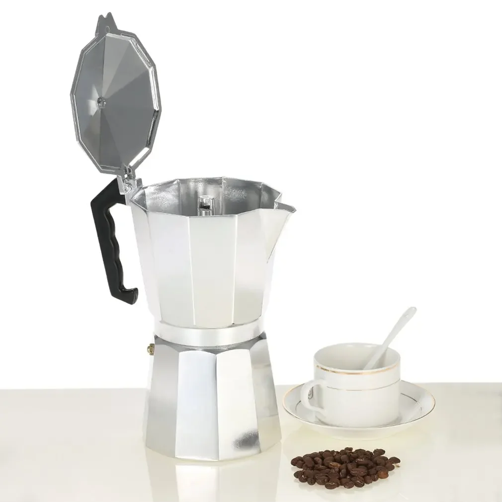 Description Picture 4 of item50ml 1 Cup Aluminum Coffee Pot 50Ml 1Cup Coffee Maker Espresso Percolator Stovetop Mocha Pot Electric Fashion Stove
