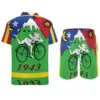 Albert Hoffman Bicycle Day Men Sets 1943 Cycle Trip Acid Day Casual Shorts Summer Short Sleeve Novelty Fitness Outdoor Shirt Set 3