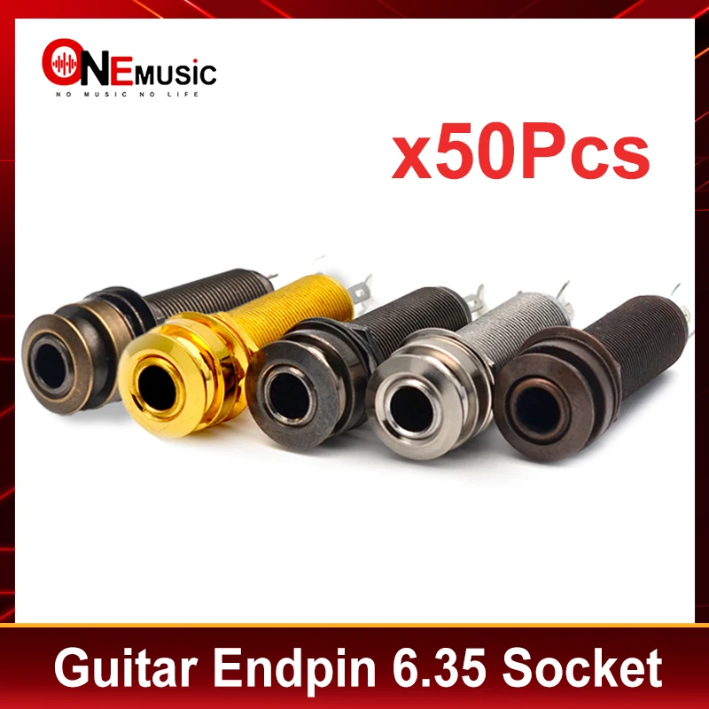 50pcs Wholesale Cylinder Guitar Endpin Jack Nickel With Strap Pin